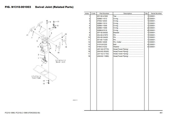 komatsu PC210 10M0 manual