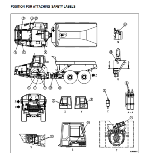 Komatsu HM350-2 Japan Dump Truck S.N 2164-2218 Operation and Maintenance Manual
