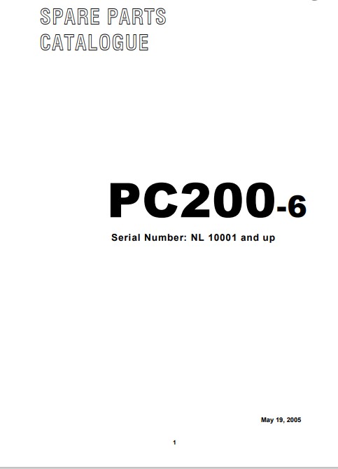 komatsu pc200 6 repair manual
